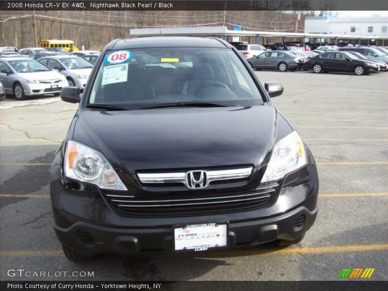 Nighthawk Black Pearl / Black 2008 Honda CR-V EX 4WD