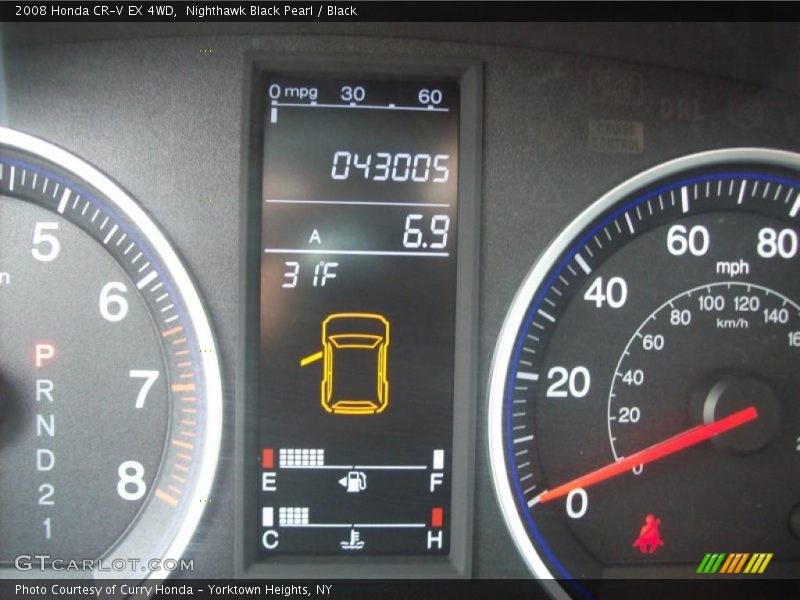 Nighthawk Black Pearl / Black 2008 Honda CR-V EX 4WD