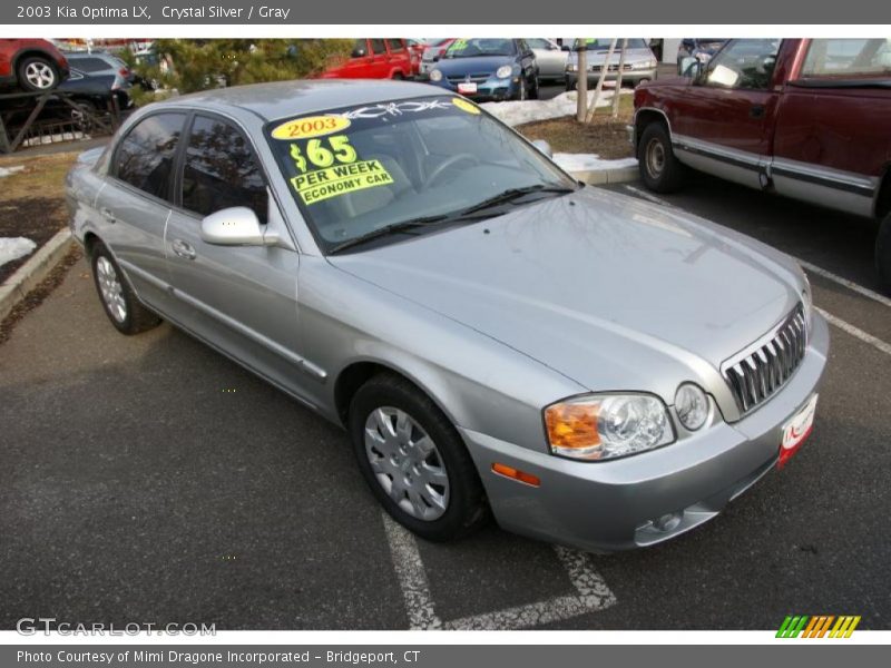 Crystal Silver / Gray 2003 Kia Optima LX