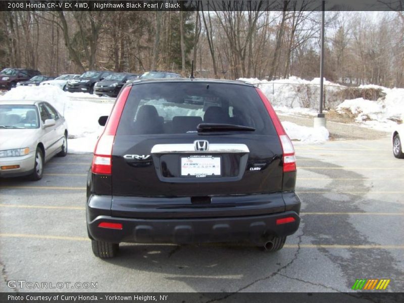 Nighthawk Black Pearl / Black 2008 Honda CR-V EX 4WD