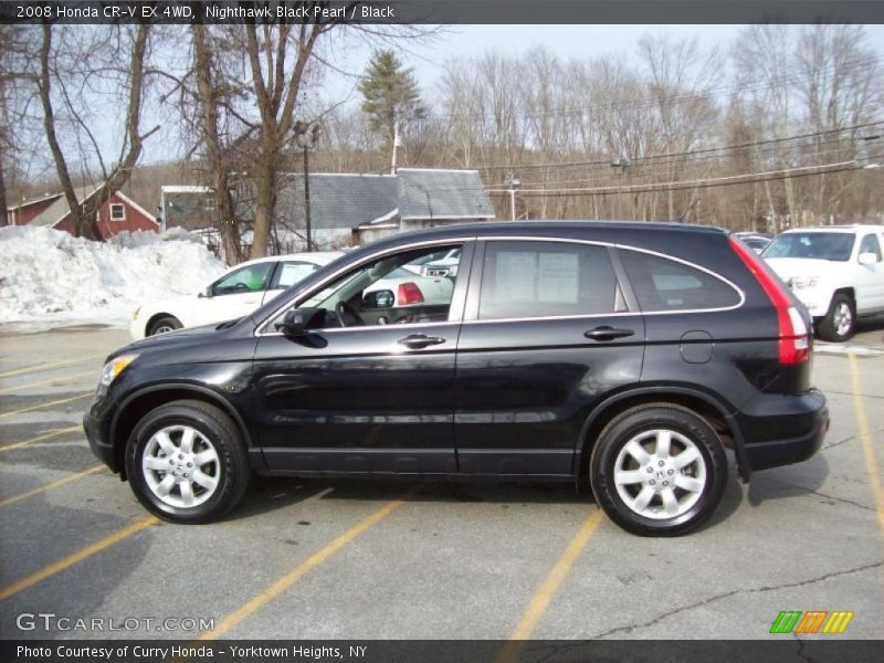 Nighthawk Black Pearl / Black 2008 Honda CR-V EX 4WD