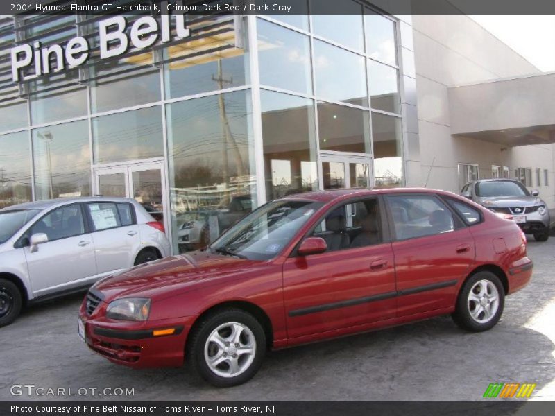 Crimson Dark Red / Dark Gray 2004 Hyundai Elantra GT Hatchback