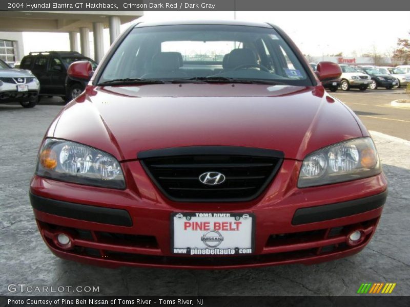 Crimson Dark Red / Dark Gray 2004 Hyundai Elantra GT Hatchback