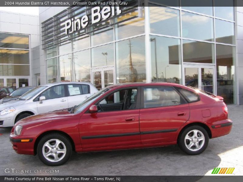 Crimson Dark Red / Dark Gray 2004 Hyundai Elantra GT Hatchback