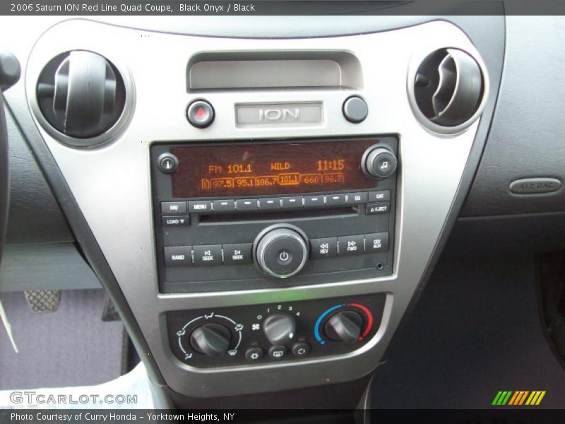 Controls of 2006 ION Red Line Quad Coupe