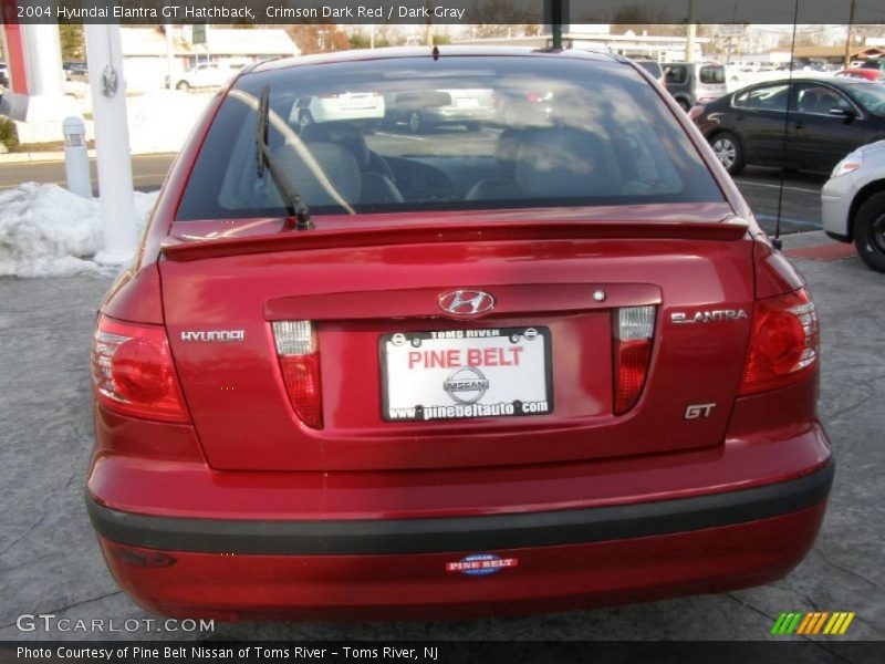 Crimson Dark Red / Dark Gray 2004 Hyundai Elantra GT Hatchback