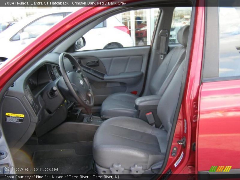 Crimson Dark Red / Dark Gray 2004 Hyundai Elantra GT Hatchback