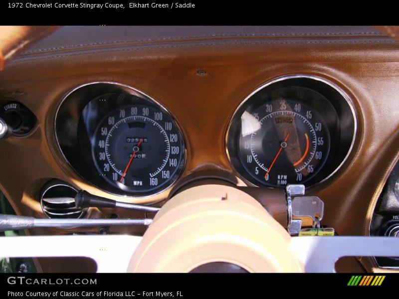 Elkhart Green / Saddle 1972 Chevrolet Corvette Stingray Coupe