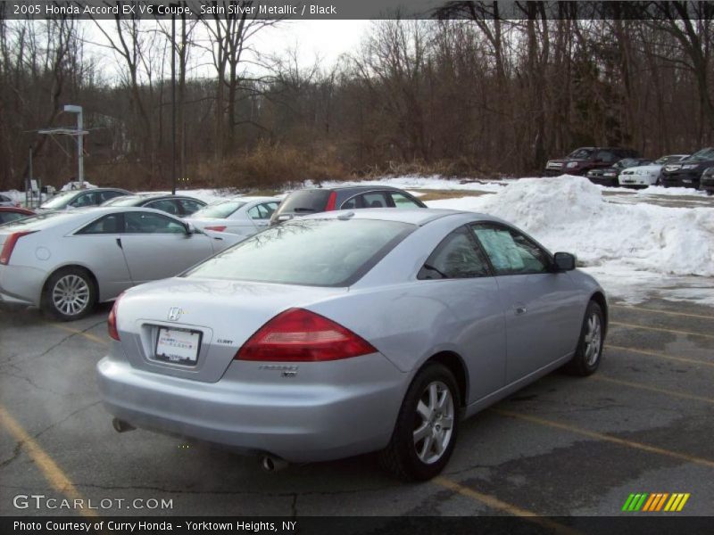 Satin Silver Metallic / Black 2005 Honda Accord EX V6 Coupe