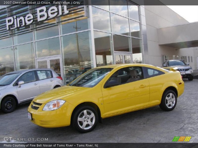 Rally Yellow / Gray 2007 Chevrolet Cobalt LS Coupe