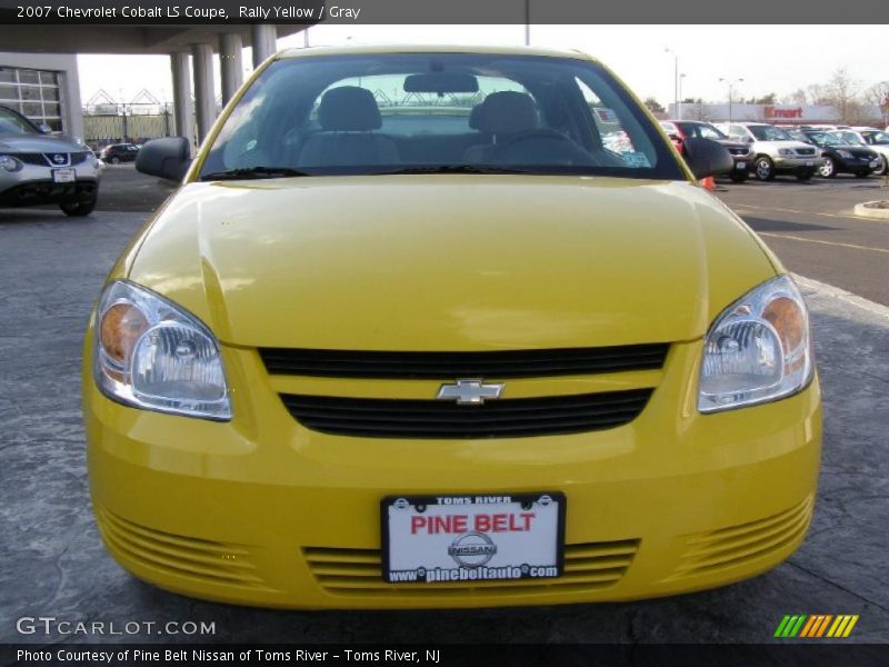 Rally Yellow / Gray 2007 Chevrolet Cobalt LS Coupe
