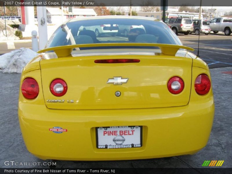 Rally Yellow / Gray 2007 Chevrolet Cobalt LS Coupe
