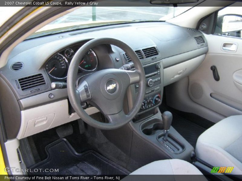 Rally Yellow / Gray 2007 Chevrolet Cobalt LS Coupe