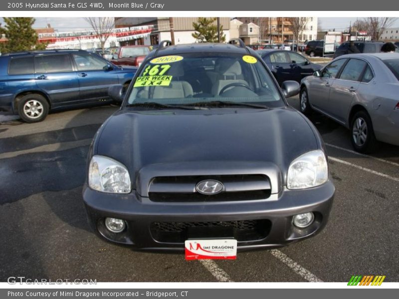 Moonlit Blue / Gray 2005 Hyundai Santa Fe GLS 4WD