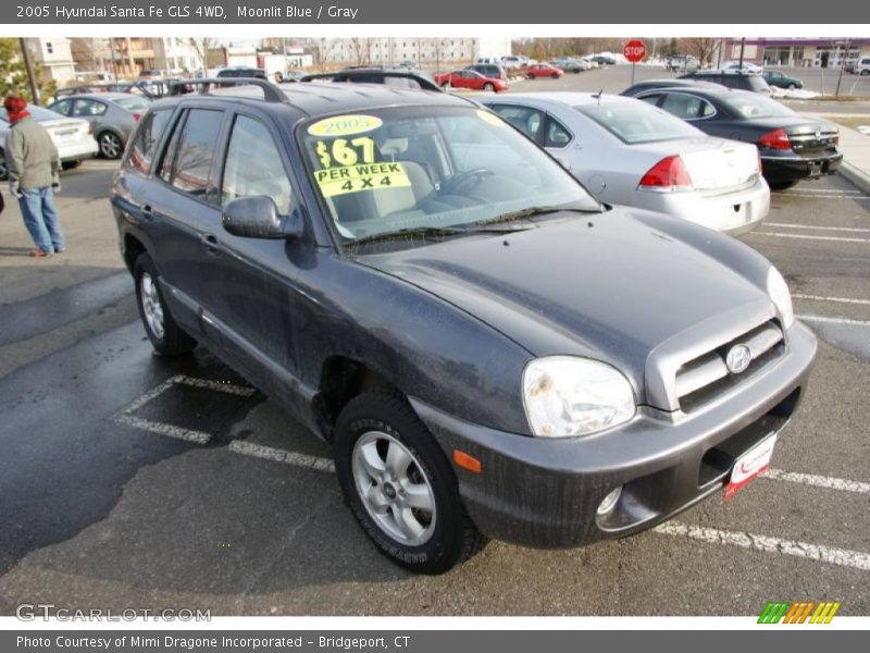 Moonlit Blue / Gray 2005 Hyundai Santa Fe GLS 4WD