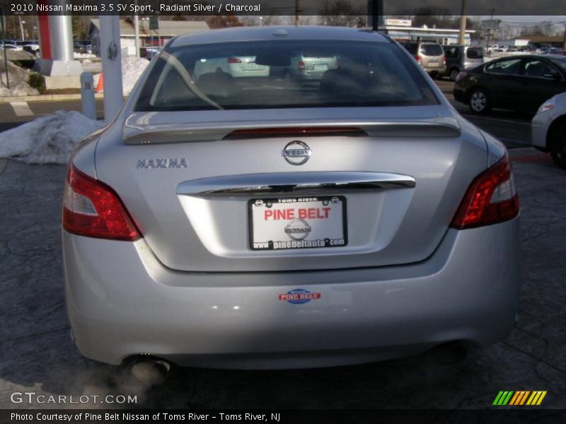 Radiant Silver / Charcoal 2010 Nissan Maxima 3.5 SV Sport