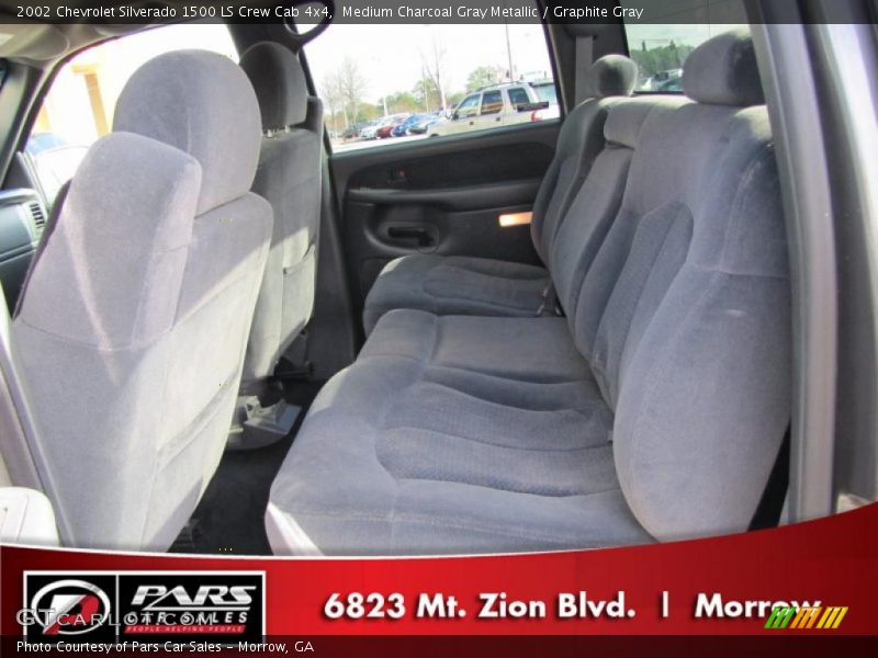 Medium Charcoal Gray Metallic / Graphite Gray 2002 Chevrolet Silverado 1500 LS Crew Cab 4x4