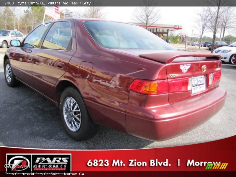 Vintage Red Pearl / Gray 2000 Toyota Camry CE