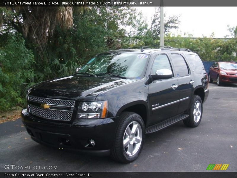 Black Granite Metallic / Light Titanium/Dark Titanium 2011 Chevrolet Tahoe LTZ 4x4