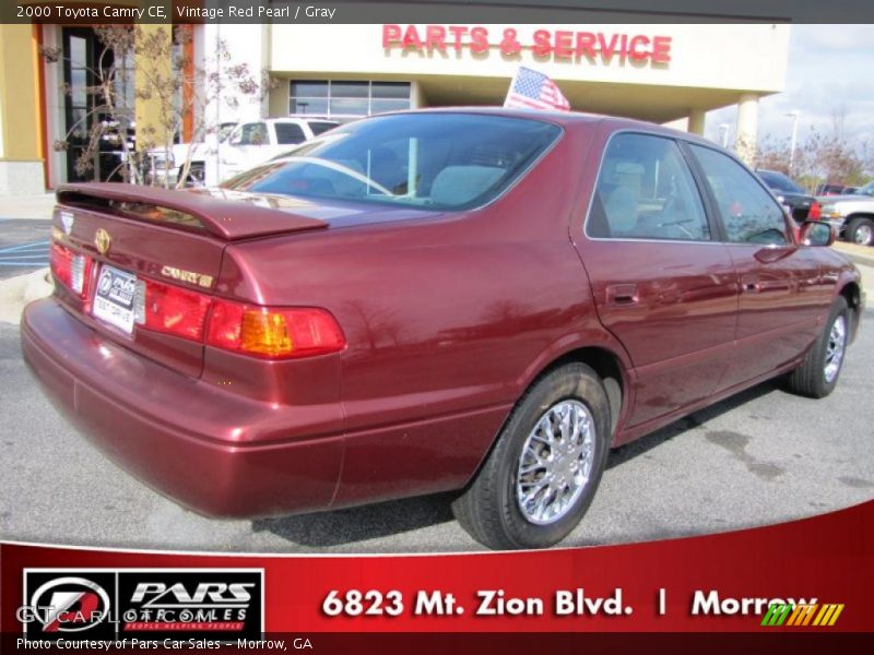Vintage Red Pearl / Gray 2000 Toyota Camry CE