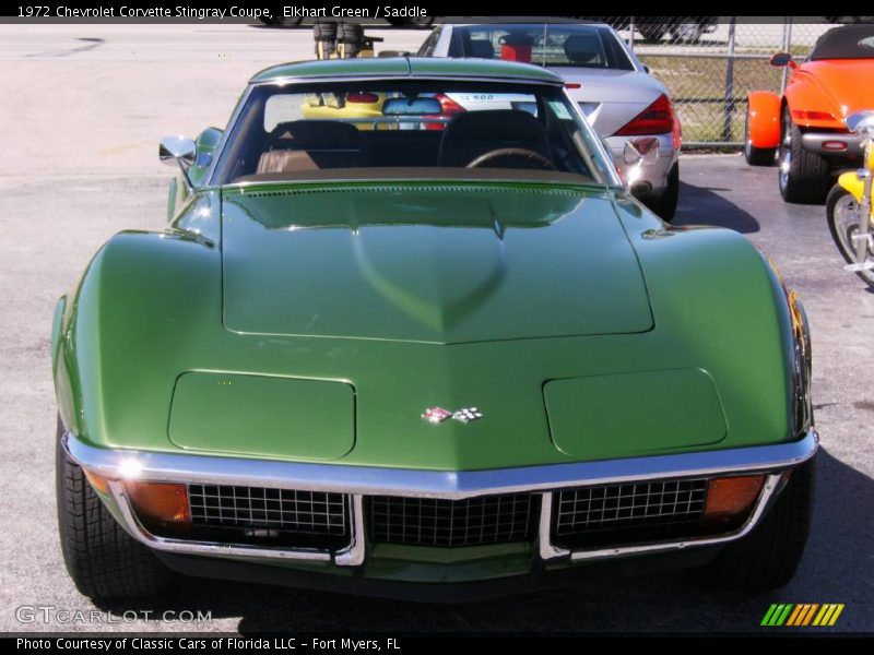 Elkhart Green / Saddle 1972 Chevrolet Corvette Stingray Coupe
