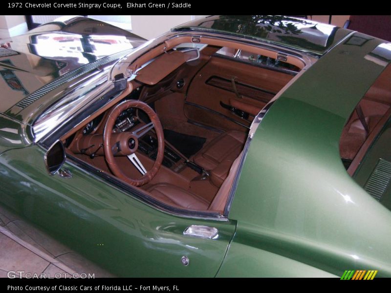 Elkhart Green / Saddle 1972 Chevrolet Corvette Stingray Coupe