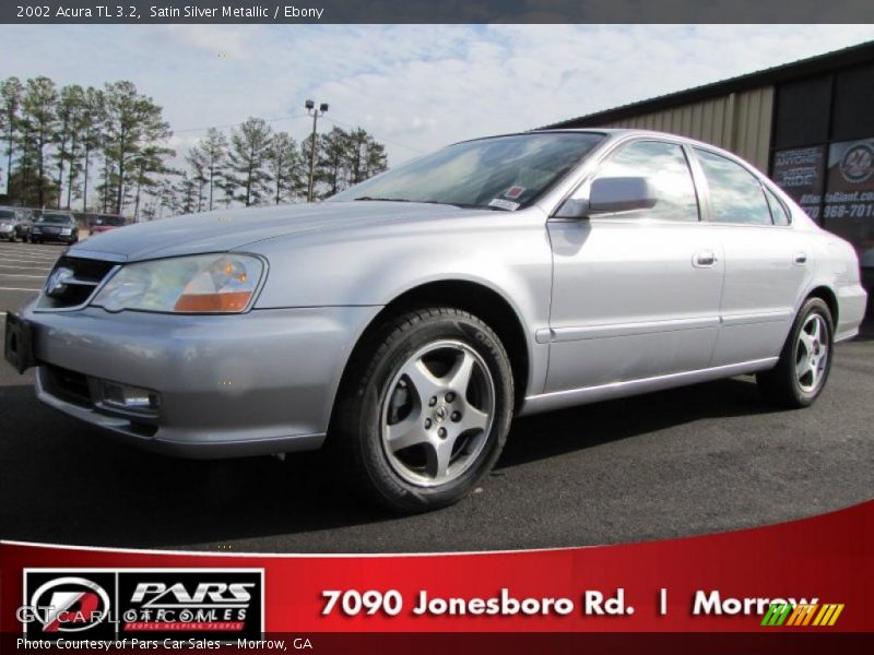 Satin Silver Metallic / Ebony 2002 Acura TL 3.2