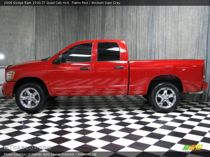 Flame Red / Medium Slate Gray 2006 Dodge Ram 1500 ST Quad Cab 4x4