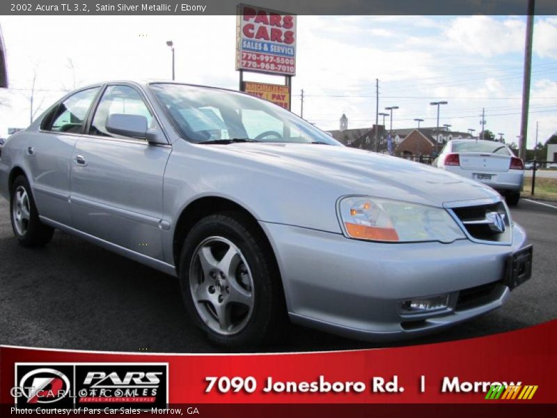 Satin Silver Metallic / Ebony 2002 Acura TL 3.2