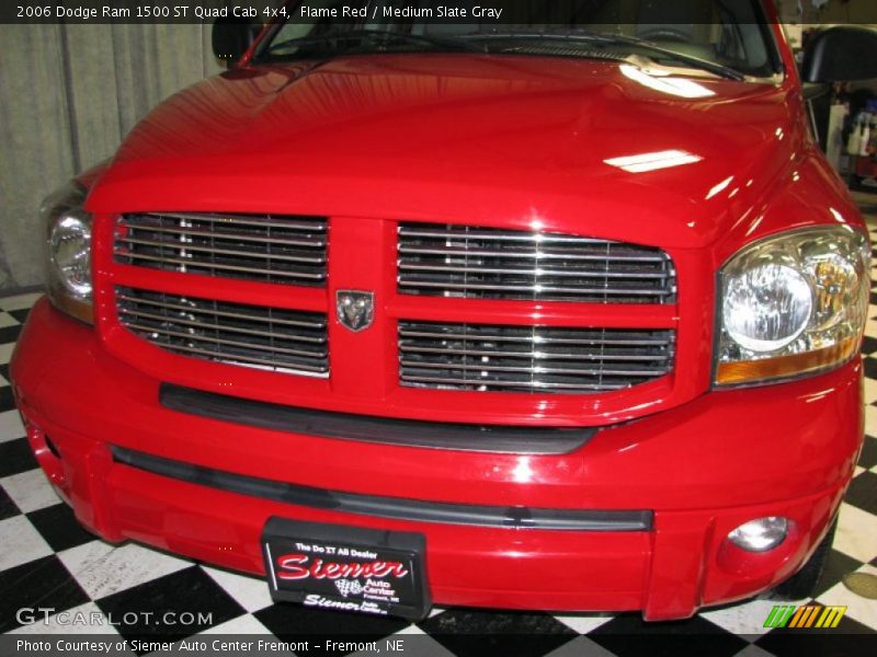 Flame Red / Medium Slate Gray 2006 Dodge Ram 1500 ST Quad Cab 4x4