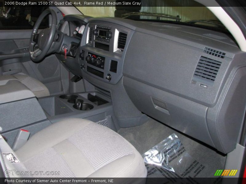 Flame Red / Medium Slate Gray 2006 Dodge Ram 1500 ST Quad Cab 4x4