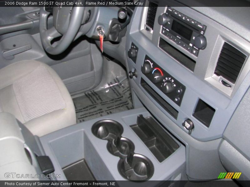Flame Red / Medium Slate Gray 2006 Dodge Ram 1500 ST Quad Cab 4x4