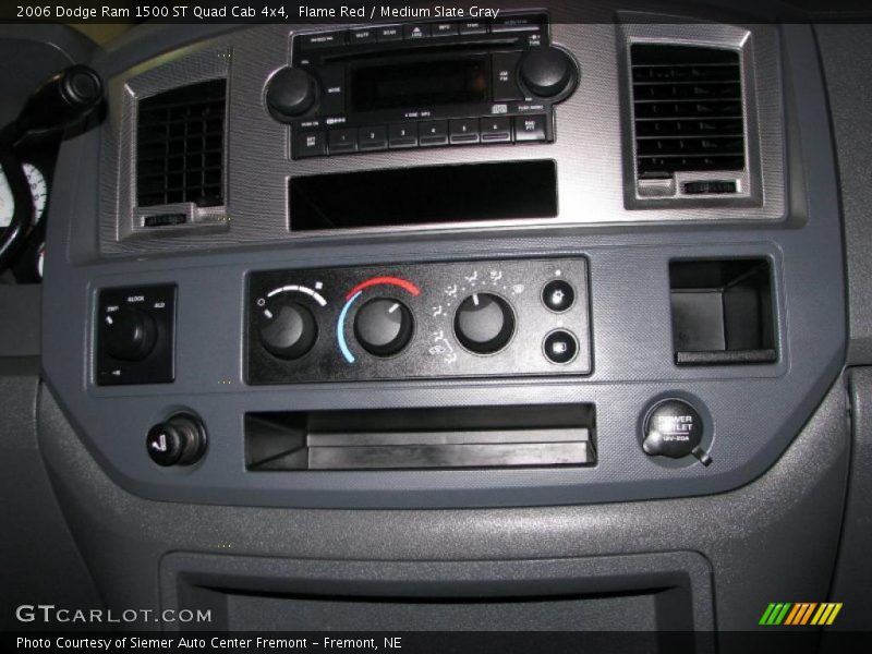 Flame Red / Medium Slate Gray 2006 Dodge Ram 1500 ST Quad Cab 4x4