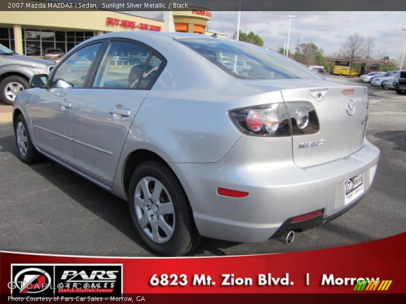 Sunlight Silver Metallic / Black 2007 Mazda MAZDA3 i Sedan