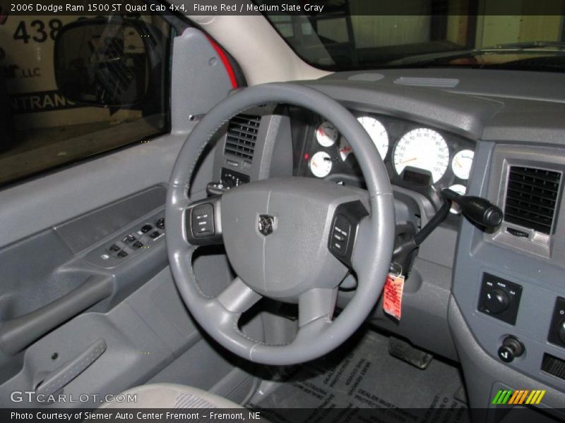 Flame Red / Medium Slate Gray 2006 Dodge Ram 1500 ST Quad Cab 4x4