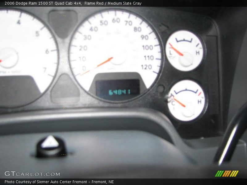 Flame Red / Medium Slate Gray 2006 Dodge Ram 1500 ST Quad Cab 4x4