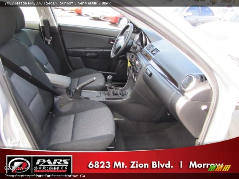 Sunlight Silver Metallic / Black 2007 Mazda MAZDA3 i Sedan