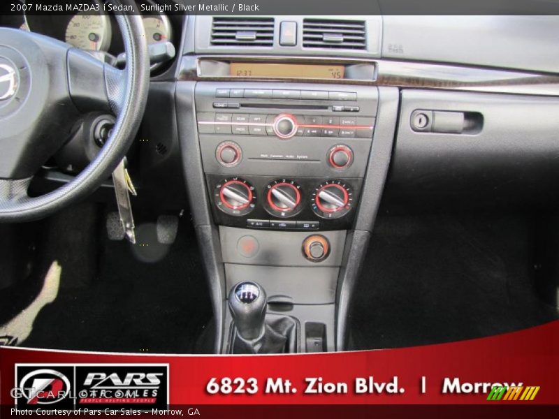Sunlight Silver Metallic / Black 2007 Mazda MAZDA3 i Sedan