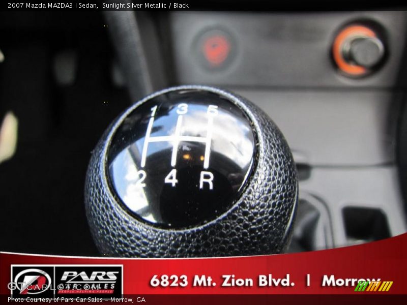 Sunlight Silver Metallic / Black 2007 Mazda MAZDA3 i Sedan