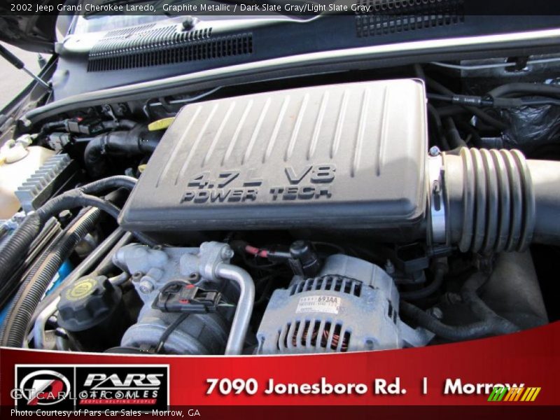 Graphite Metallic / Dark Slate Gray/Light Slate Gray 2002 Jeep Grand Cherokee Laredo