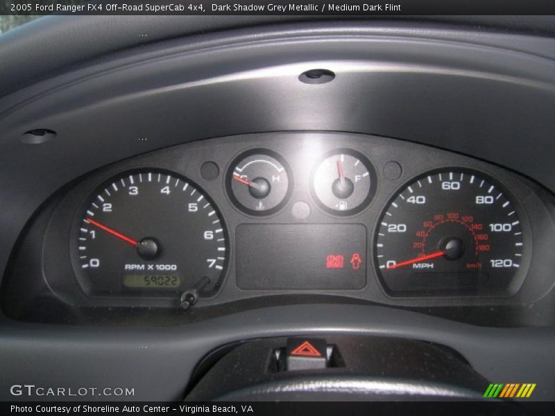 Dark Shadow Grey Metallic / Medium Dark Flint 2005 Ford Ranger FX4 Off-Road SuperCab 4x4