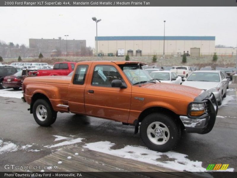 Mandarin Gold Metallic / Medium Prairie Tan 2000 Ford Ranger XLT SuperCab 4x4