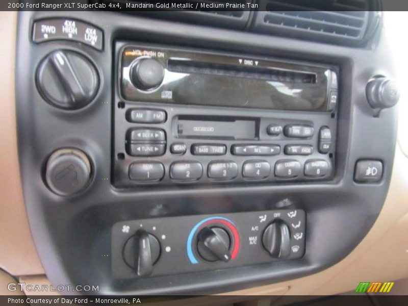 Mandarin Gold Metallic / Medium Prairie Tan 2000 Ford Ranger XLT SuperCab 4x4