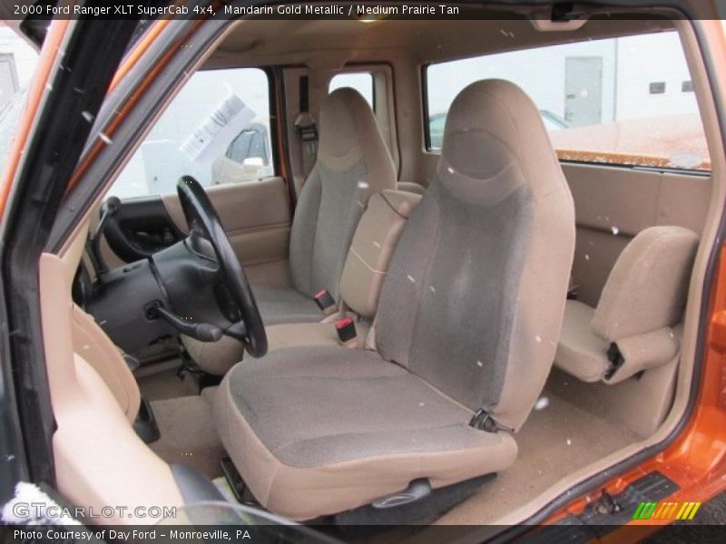 Mandarin Gold Metallic / Medium Prairie Tan 2000 Ford Ranger XLT SuperCab 4x4