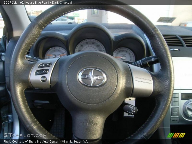 Azure Blue Pearl / Dark Charcoal 2007 Scion tC