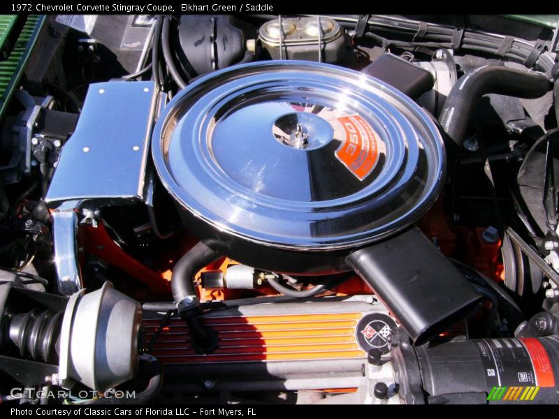 Elkhart Green / Saddle 1972 Chevrolet Corvette Stingray Coupe