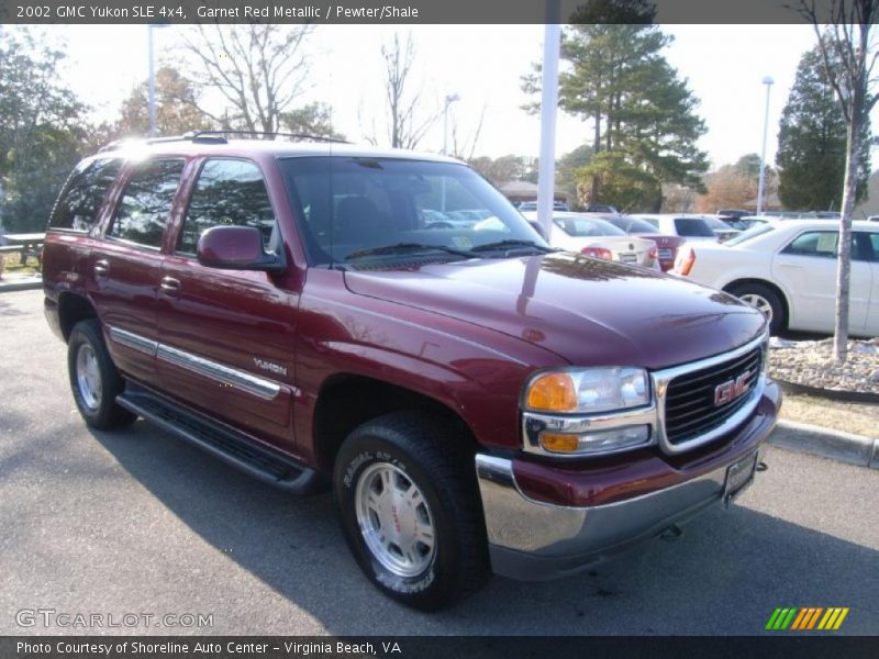 Garnet Red Metallic / Pewter/Shale 2002 GMC Yukon SLE 4x4