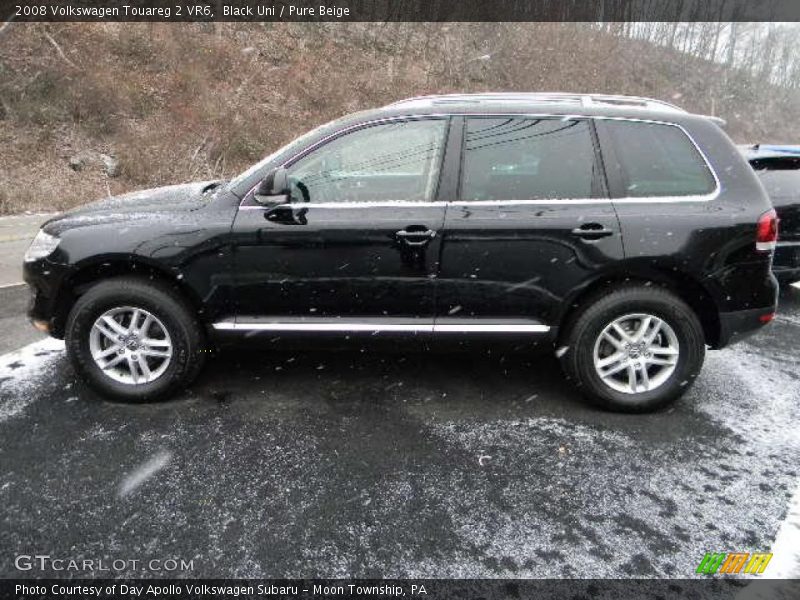 Black Uni / Pure Beige 2008 Volkswagen Touareg 2 VR6