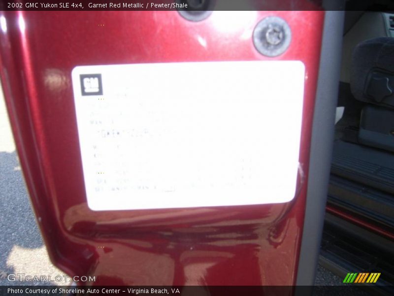 Garnet Red Metallic / Pewter/Shale 2002 GMC Yukon SLE 4x4