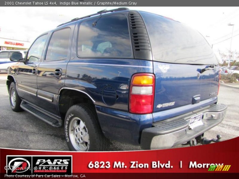 Indigo Blue Metallic / Graphite/Medium Gray 2001 Chevrolet Tahoe LS 4x4
